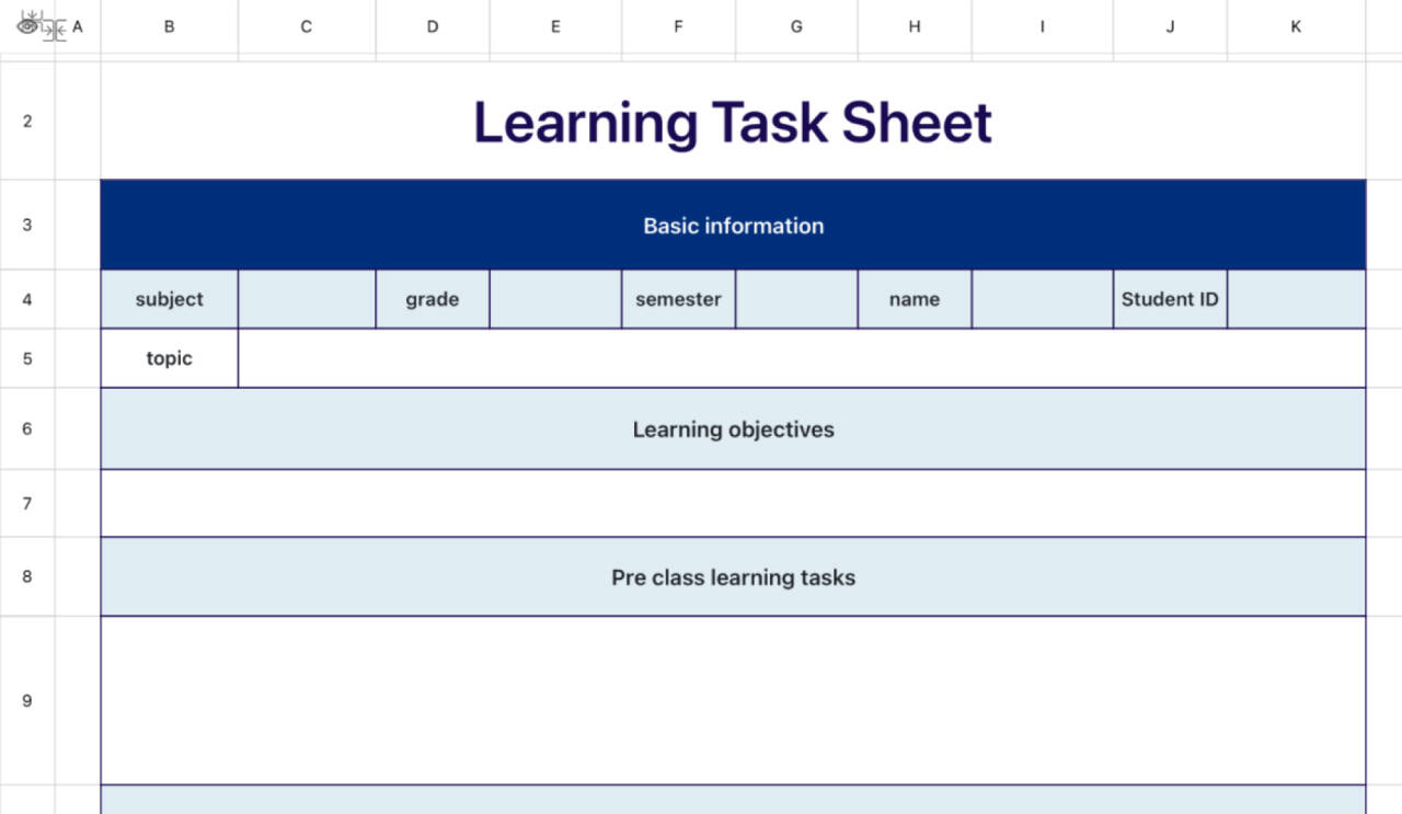 Study the task list 1